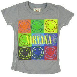 Nirvana Trunk LTD Warhol Girls Youth Grey T Shirt